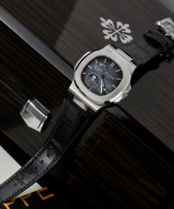Đồng hồ Patek Philippe Nautilus 5712 Replica 11 mặt xanh blue dây da PPF 40mm (2)