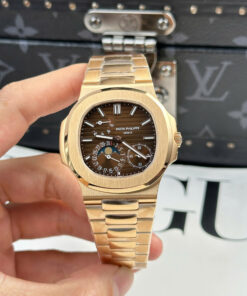 Đồng hồ Patek Philippe Nautilus 5712R Chế Tác mặt nâu dây kim loại nhà máy PPF 40mm (1)