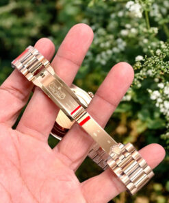 Đồng hồ Rolex Day-Date Fake 1 1 mặt xanh lá cây dây đeo President 40mm (2)
