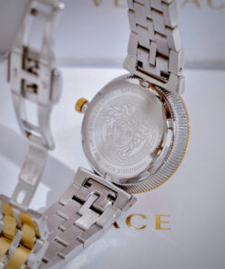 Đồng hồ Versace Greca Icon mặt đính đá demi vàng like auth 36mm