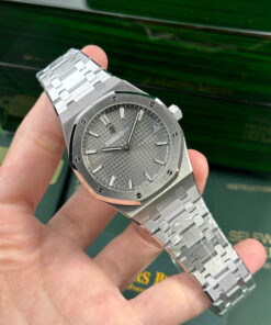 Đồng hồ Audemars Piguet Chế Tác Royal Oak 15500ST mặt xám dây kim loại APS 41mm (2)