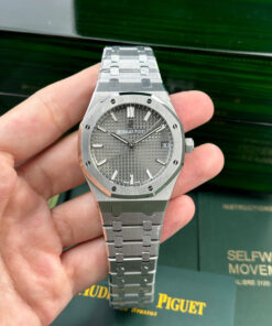 Đồng hồ Audemars Piguet Chế Tác Royal Oak 15500ST mặt xám dây kim loại APS 41mm (2)