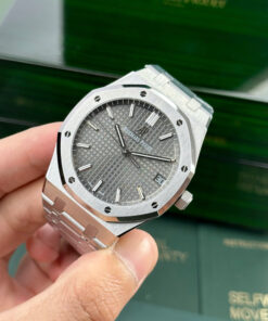 Đồng hồ Audemars Piguet Chế Tác Royal Oak 15500ST mặt xám dây kim loại APS 41mm (2)