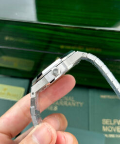 Đồng hồ Audemars Piguet Chế Tác Royal Oak 15500ST mặt xám dây kim loại APS 41mm (2)