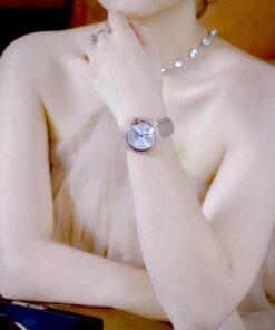 Đồng hồ Cartier Ballon Bleu đính đá mặt xà cừ dây da like auth 36mm