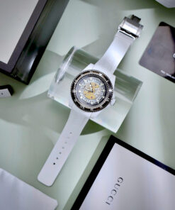 Đồng hồ Gucci Dive Rubber unisex dây cao su trắng like auth 40mm