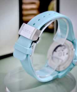 Đồng hồ Gucci Dive Rubber unisex dây cao su xanh ngọc like auth 40mm