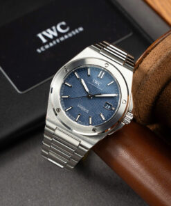 Đồng hồ IWC Ingenieur IW328907 Rep 11 mặt xanh blue dây kim loại xưởng V7 40mm (2)