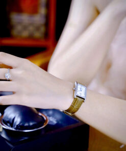 Đồng hồ Longines DolceVita nữ cọc số đá dây da nâu like auth 21.5x29mm