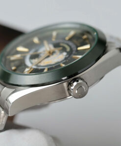 Đồng hồ Omega Seamaster Replica 11 Aqua Terra Worldtimer màu xanh lá cây 43mm (2)