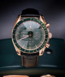 Đồng hồ Omega Speedmaster nam mặt xanh green fake cao cấp 43mm