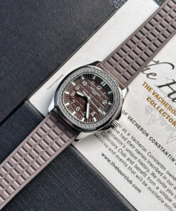 Đồng hồ Patek Philippe nữ đính đá dây cao su Replica cao cấp nhà máy PPF 35,6mm