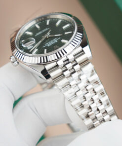 Đồng hồ Rolex DateJust 126334 Rep 11 mặt số nếp gấp màu xanh lá cây Clean 41mm (2)