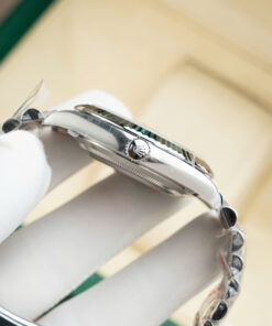 Đồng hồ Rolex DateJust Chế Tác nam mặt xám cọc số dạ quang Clean 41mm (2)