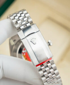 Đồng hồ Rolex DateJust Chế Tác nam mặt xám cọc số dạ quang Clean 41mm (2)