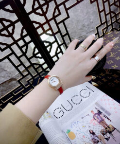 Đồng hồ Slvatore Ferragamo Gancino nữ dây da mặt xà cừ like auth 26mm