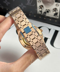 Đồng hồ nam Audemars Piguet Royal Oak 15500OR Rep 11 mặt đen dây kim loại APS 41mm (1)