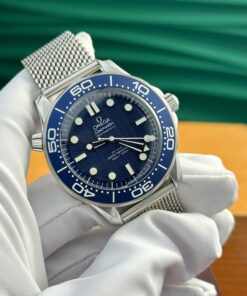 Đồng hồ nam Omega Seamaster Replica 11 mặt số xanh blue nhà máy VS 42mm (1)