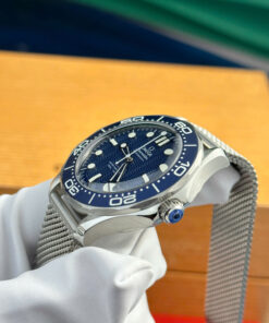 Đồng hồ nam Omega Seamaster Replica 11 mặt số xanh blue nhà máy VS 42mm (1)