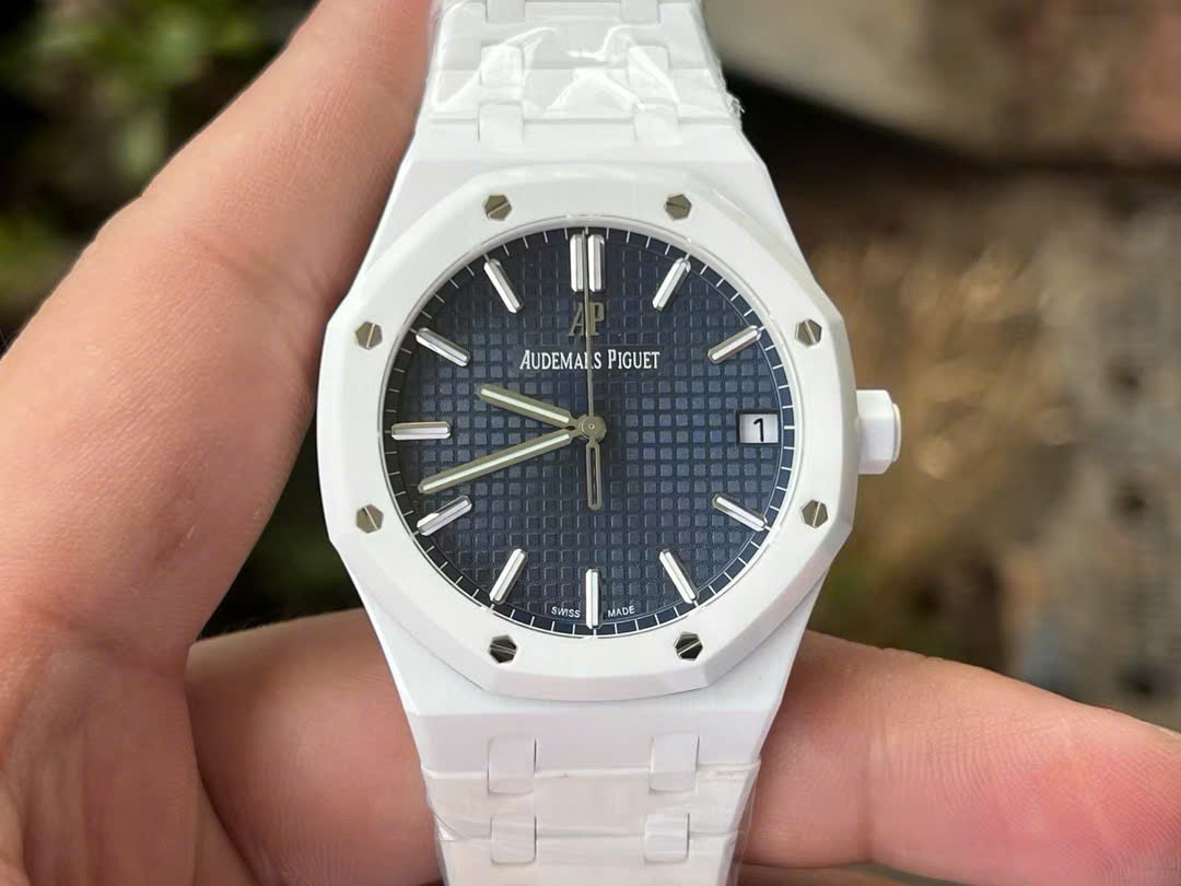 Đồng hồ Audemars Piguet Replica cao cấp nhất chế tác vỏ gốm trắng 41mm (3)