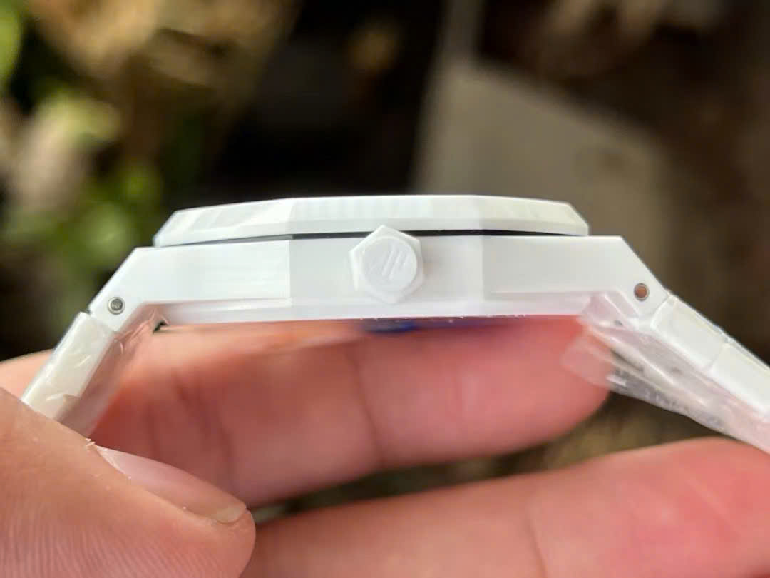 Đồng hồ Audemars Piguet Royal Oak Replica 11 chế tác vỏ gốm trắng 41mm (4)