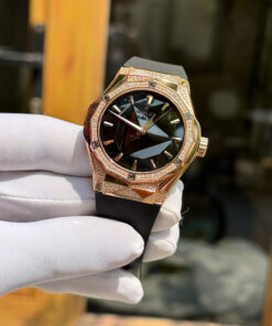 Đồng hồ Hublot Rep 1 1 Classic Fusion Orlinski King Gold Demi Pave đính đá nhà máy HB (3)