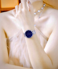 Đồng hồ Michael Kors MK4671 nữ mặt xanh blue đính đá like auth 38mm