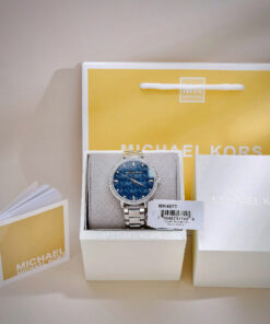 Đồng hồ Michael Kors MK4671 nữ mặt xanh blue đính đá like auth 38mm