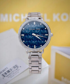 Đồng hồ Michael Kors MK4671 nữ mặt xanh blue đính đá like auth 38mm
