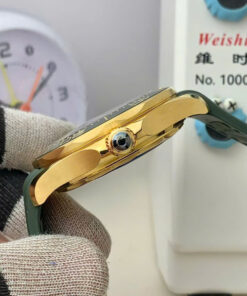 Đồng hồ Omega Seamaster Diver 300M Rep 11 dây cao su màu xanh lá xưởng VS 42mm (1)