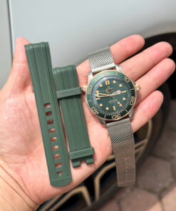 Đồng hồ Omega Seamaster Driver 300 Replica 11 mặt xanh green full set VSF 42mm (2)