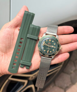 Đồng hồ Omega Seamaster Driver 300 Replica 11 mặt xanh green full set VSF 42mm (2)