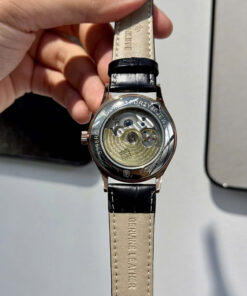 Đồng hồ Patek Philippe 5396R King gold dây da đen máy cơ nhật rẻ Fake cao cấp 40mm