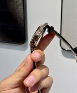 Đồng hồ Patek Philippe 5396R King gold dây da đen máy cơ nhật rẻ Fake cao cấp 40mm