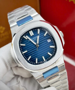 Đồng hồ Patek Philippe Nautilus 5711 nam dây kim loại xanh blue fake 11 40mm