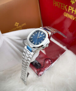 Đồng hồ Patek Philippe Nautilus 5711 nam dây kim loại xanh blue fake 11 40mm