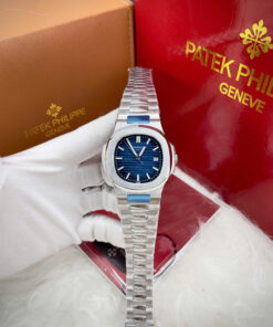 Đồng hồ Patek Philippe Nautilus 5711 nam dây kim loại xanh blue fake 11 40mm
