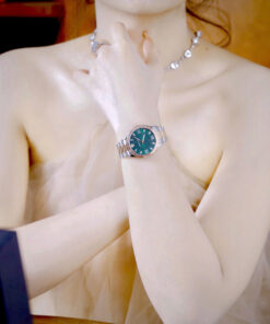 Đồng hồ Versace Hellenyium nữ demi mặt xanh green like auth 36mm