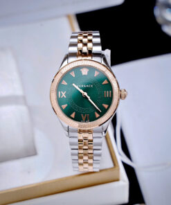 Đồng hồ Versace Hellenyium nữ demi mặt xanh green like auth 36mm