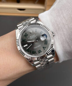 Đồng Hồ Rolex 1 1 DateJust 126334 Cao Cấp Nhất Mặt Số Wimbledon Nhà Máy VS 41mm (9)