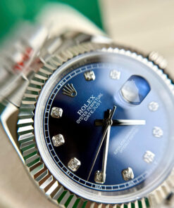 Đồng Hồ Rolex Datejust nam mặt xanh blue ZF máy Miyota Nhật Fake Cao Cấp 40mm