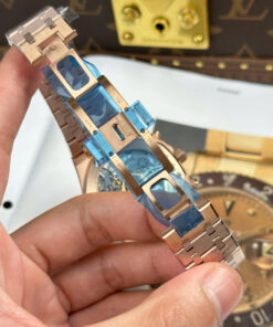 Đồng hồ Audemars Piguet Royal Oak 26240 mạ vàng hồng mặt xanh lá cây Replica 11 xưởng APS 41mm (2)