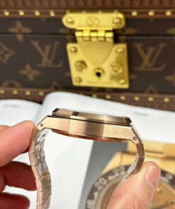 Đồng hồ Audemars Piguet Royal Oak 26240 mạ vàng hồng mặt xanh lá cây Replica 11 xưởng APS 41mm (2)