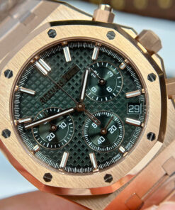 Đồng hồ Audemars Piguet Royal Oak 26240 mạ vàng hồng mặt xanh lá cây Replica 11 xưởng APS 41mm (2)