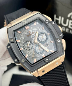 Đồng hồ Hublot Automatic Nhật Spirit of Big Bang king gold viền đen 45mm (1)