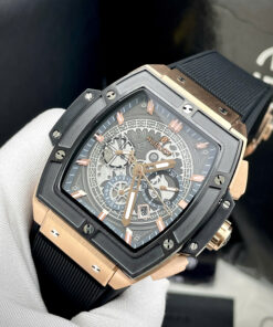 Đồng hồ Hublot Automatic Nhật Spirit of Big Bang king gold viền đen 45mm (1)