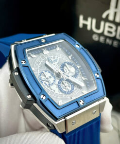 Đồng hồ Hublot Spirit of Big Bang viền xanh Fake cao cấp máy cơ Nhật 45mm (3)