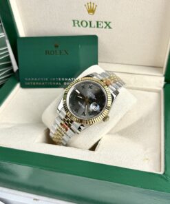Đồng hồ Rolex Datejust demi nam mặt số Wimbledon máy ZF Miyota Fake Cao Cấp 40mm