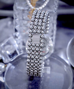 Đồng hồ Versace Eon Pour Femmes nữ dây kim loại mặt xanh blue like auth 34mm