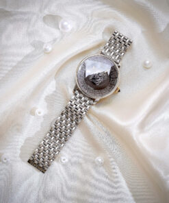 Đồng hồ nữ Versace Medusa Alchemy mặt xám dây kim loại like auth 38mm